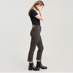 Levi's Premium FLORAL WEDGIE STRAIGHT FIT WOMEN'S JEANS